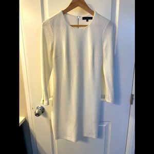 Dynamite white dress with 3/4 sleeves